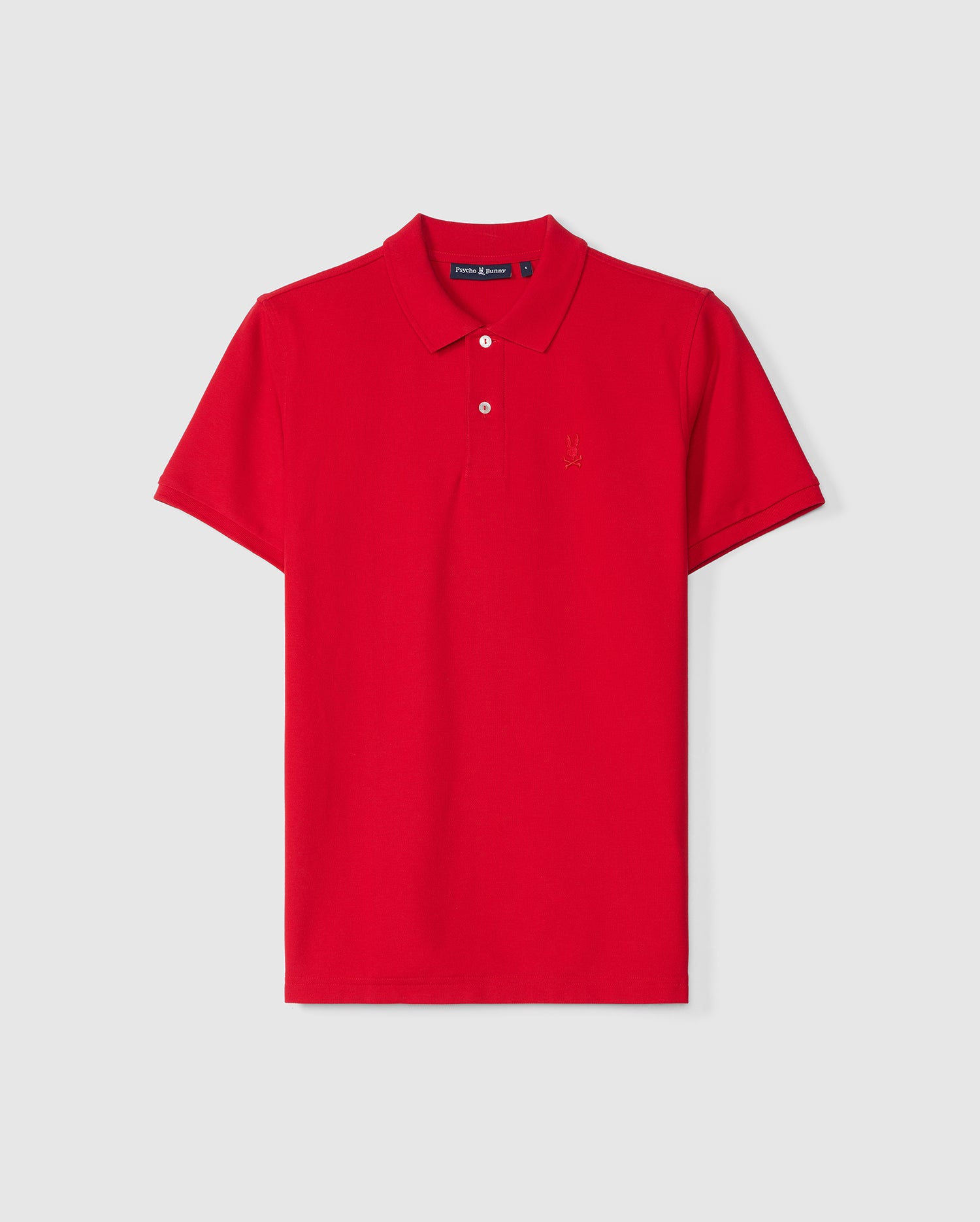 MENS RED EMBROIDERED CLASSIC PIQUE POLO PSYCHO BUNNY