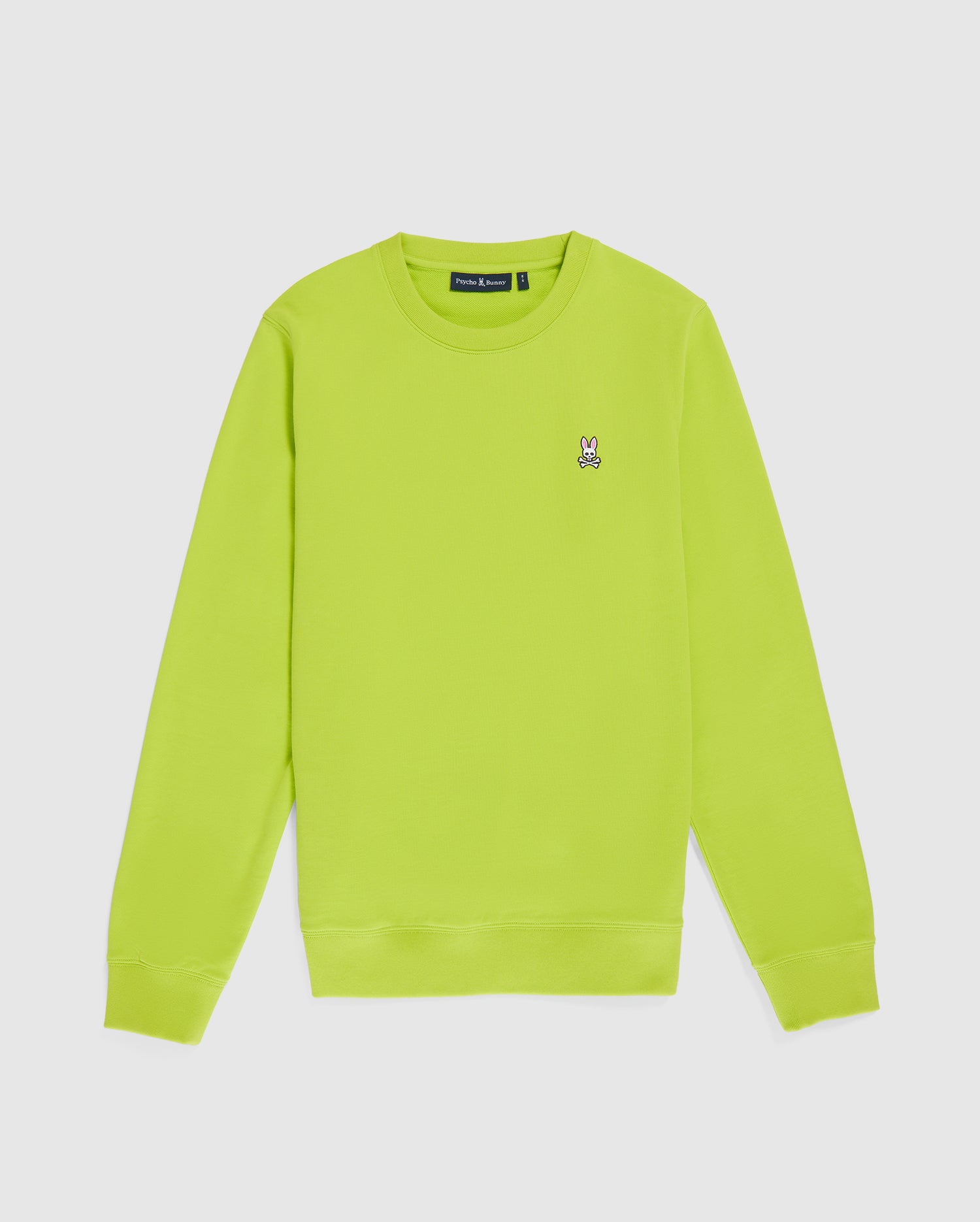 MENS LIME FRENCH TERRY SWEATSHIRT | PSYCHO BUNNY