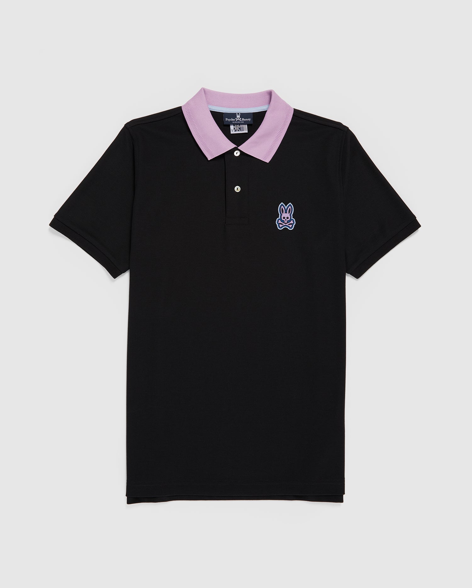 Psycho Bunny Big and Tall Classic Polo (Black) Men's Clothing