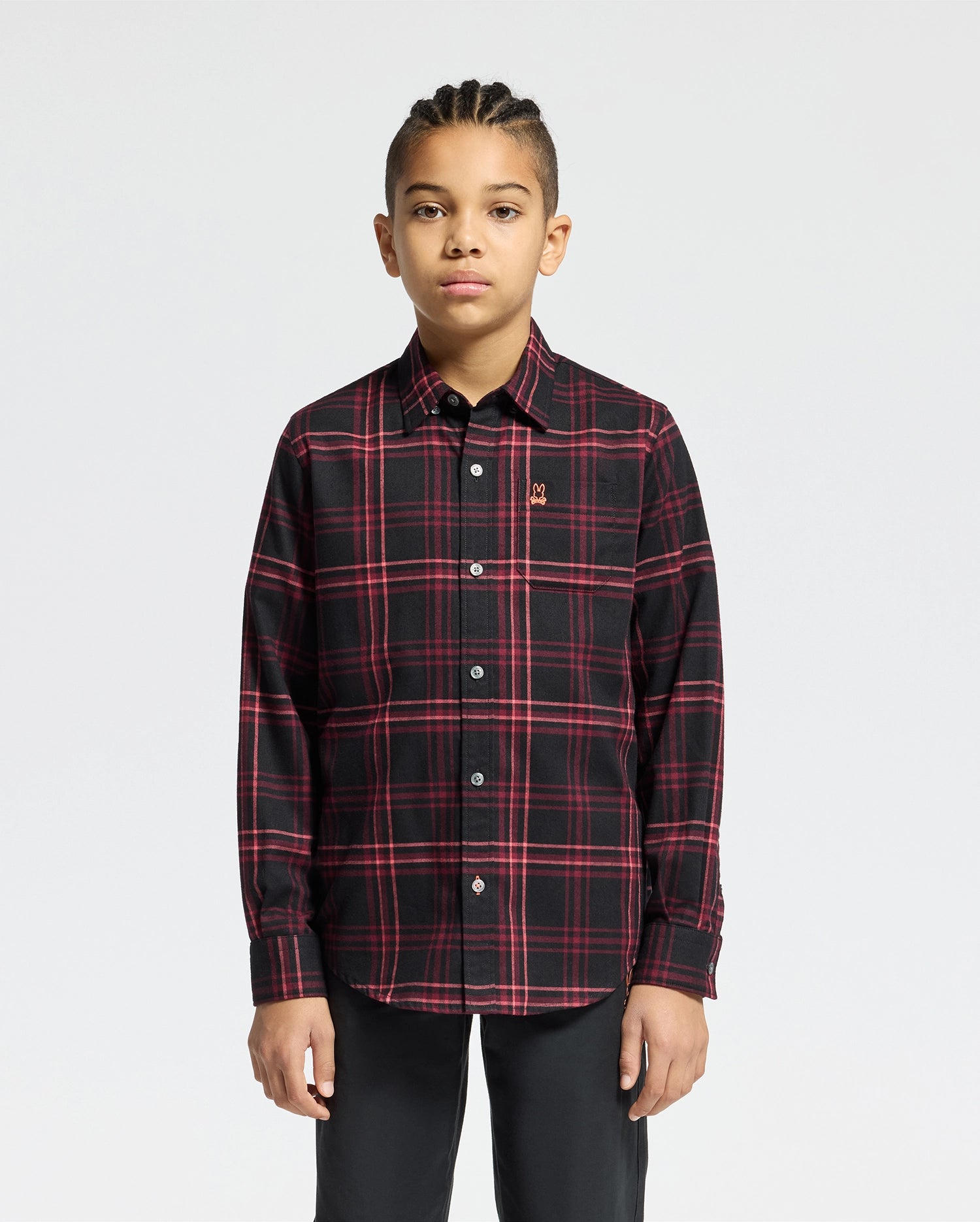 KIDS HAYES PLAID SHIRT - B0C842D200