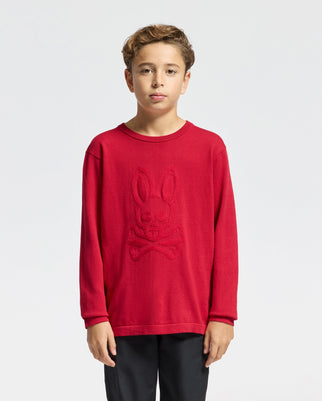 KIDS COORY CHAINSTITCH COTTON SWEATER - B0E893E200