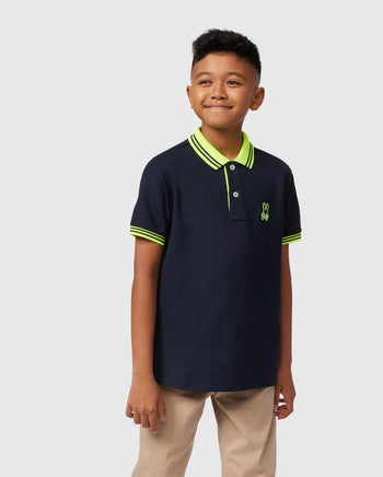 Boys navy hot sale polo shirt