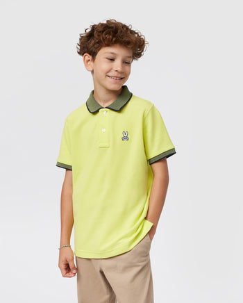 boys yellow polo