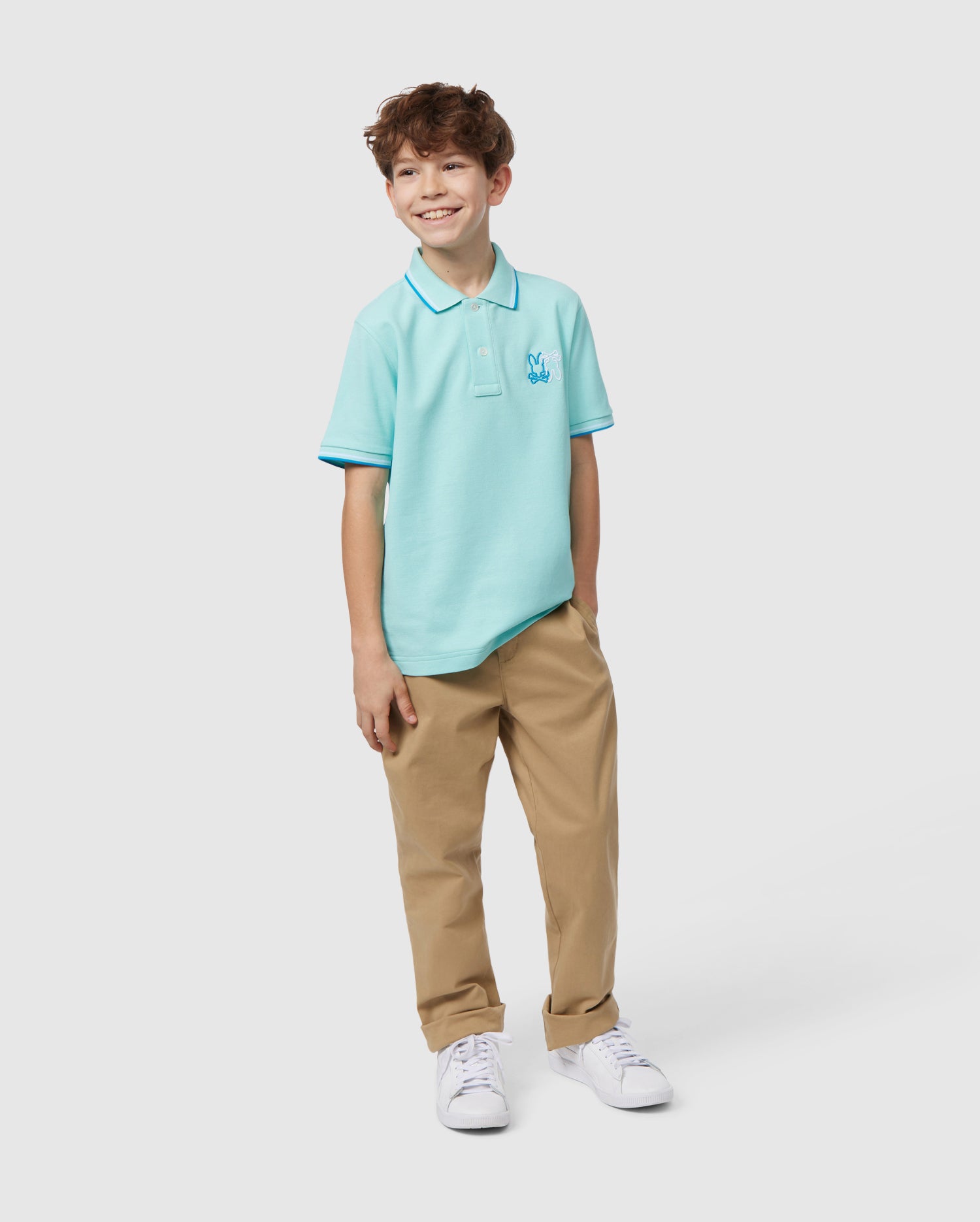 Polo Shirt MOSCHINO KID Kids color Blue