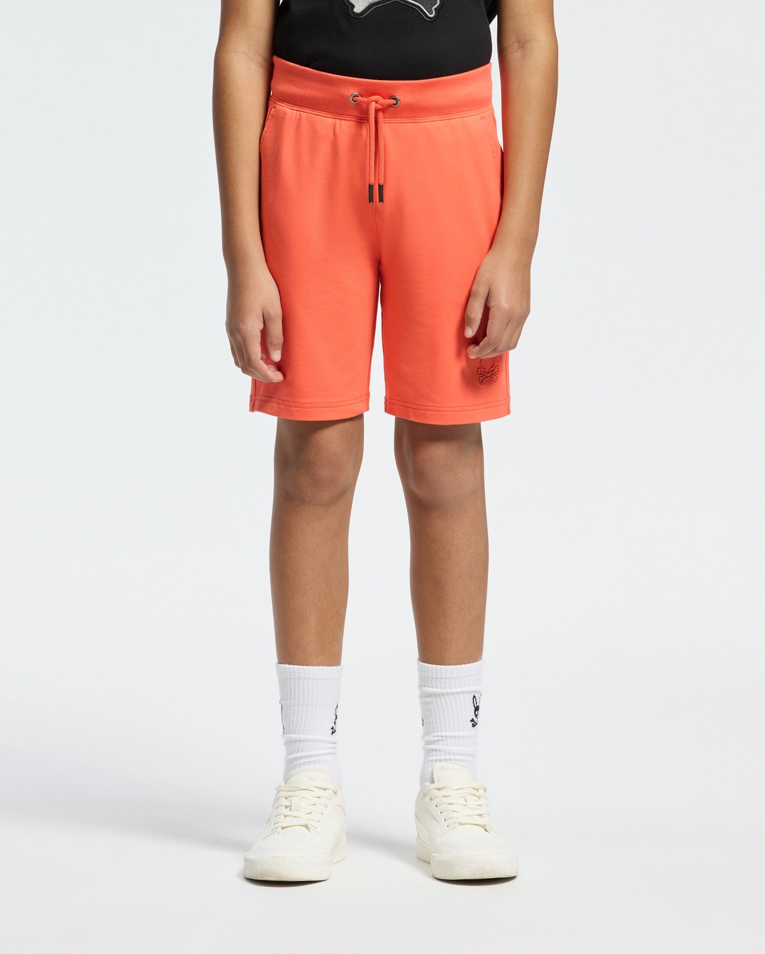 KIDS LEVANZO EMBROIDERED MICRO FRENCH TERRY SWEATSHORT - B0R578F200