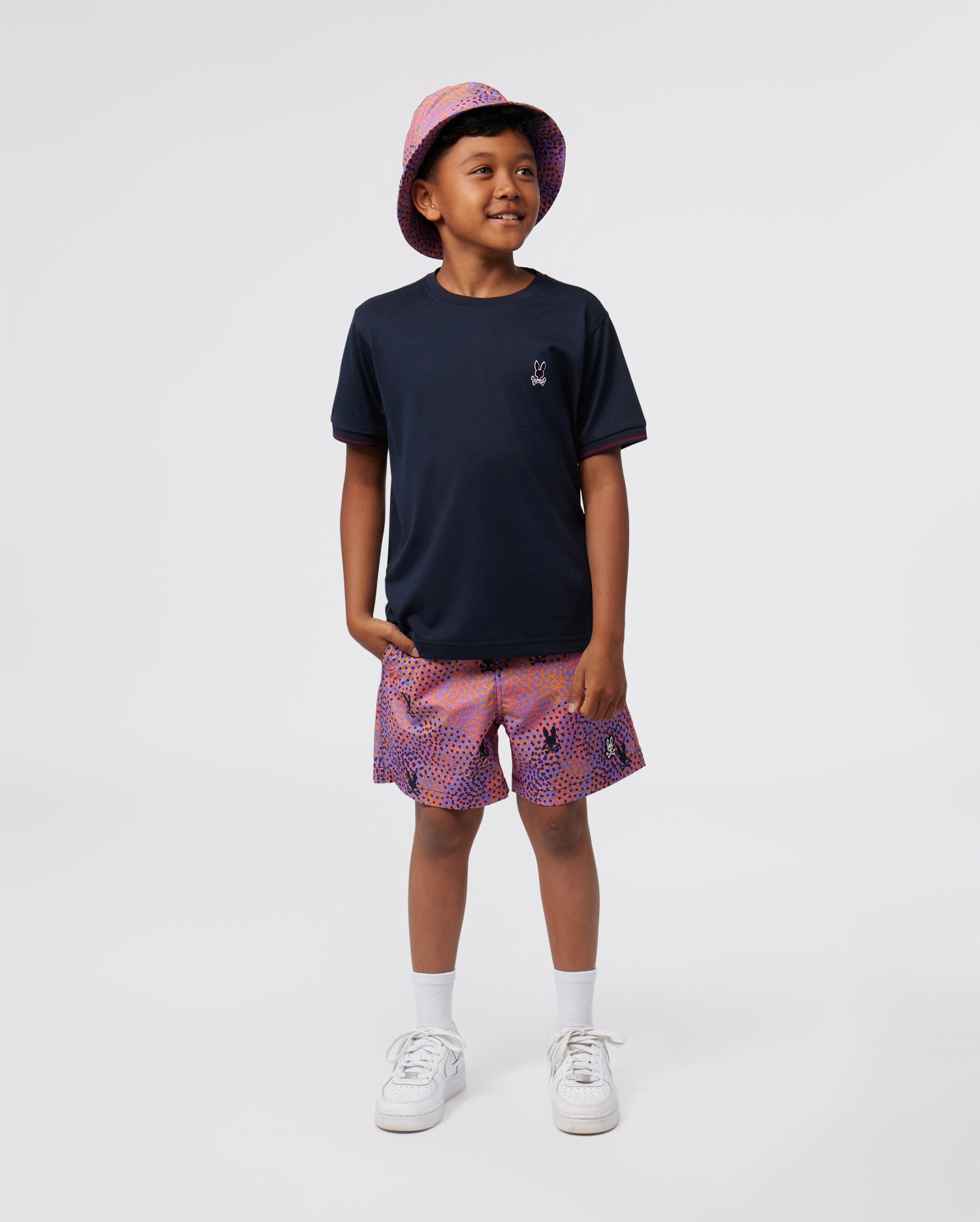 KIDS NAVY LAMBERT EMBROIDERED FASHION TEE | PSYCHO BUNNY – Psycho Bunny