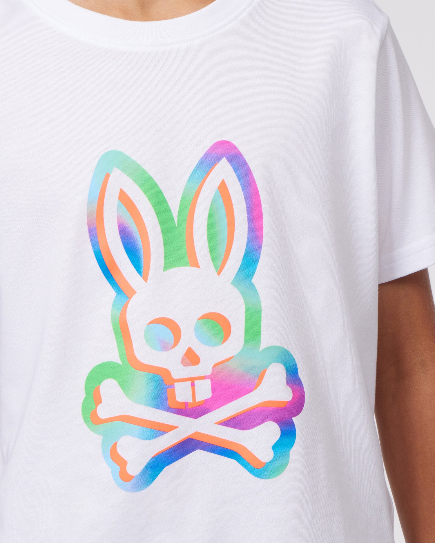 Psycho Bunny Kids Montgomery Back Graphic Tee - B0U947Y1PC 100 White / XS/5-6