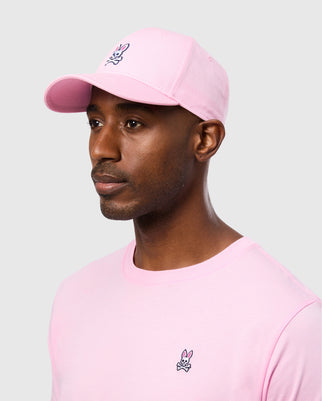 MENS LIGHT PINK CLASSIC BASEBALL CAP PSYCHO BUNNY