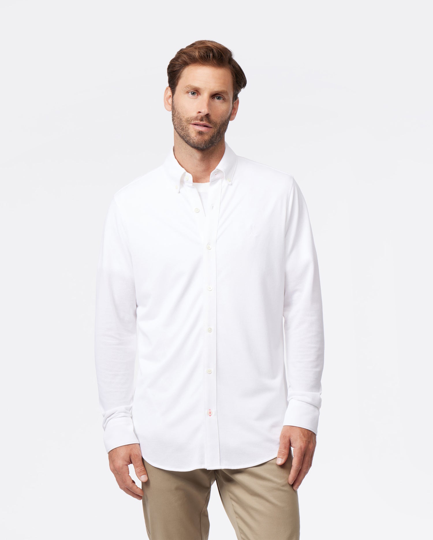 Mens Button Down Shirt Linen Cotton Shirts Casual Long Sleeve