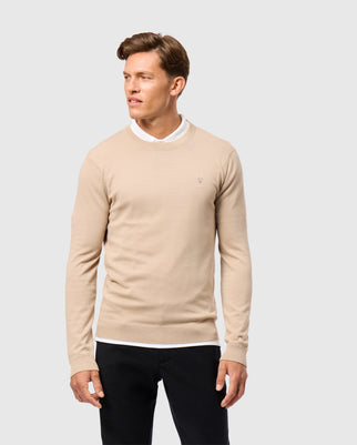 MENS BELMORE EXTRA FINE COTTON SWEATER - B6E832D200