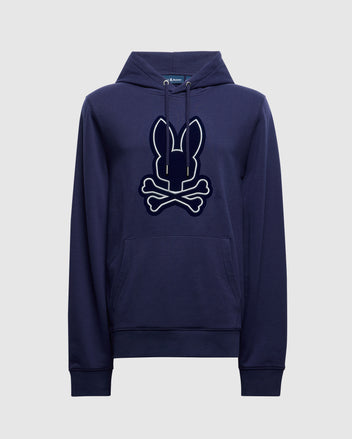 PsychoBunny Navy Full Zip Hoodie Size: store L