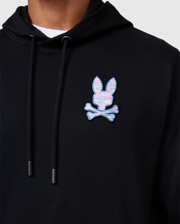 MENS BLACK SANTA CRUZ HOODIE PSYCHO BUNNY