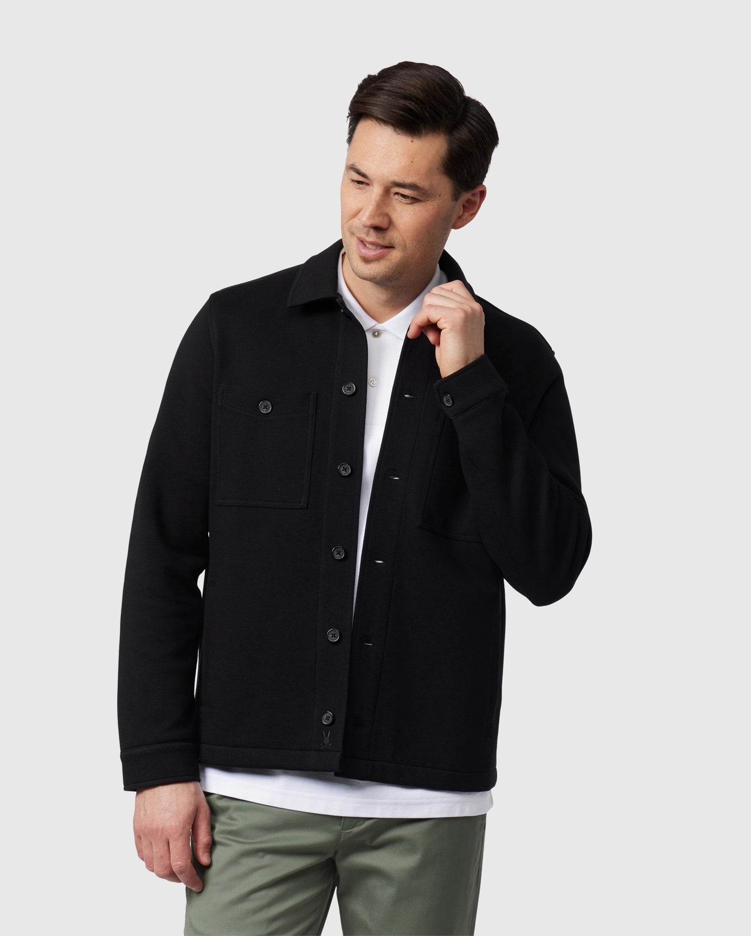 Men's Jacket Men Flap Pocket Coat Jacket for Men (Color : Beige, Size :  Large) : : Clothing, Shoes & Accessories