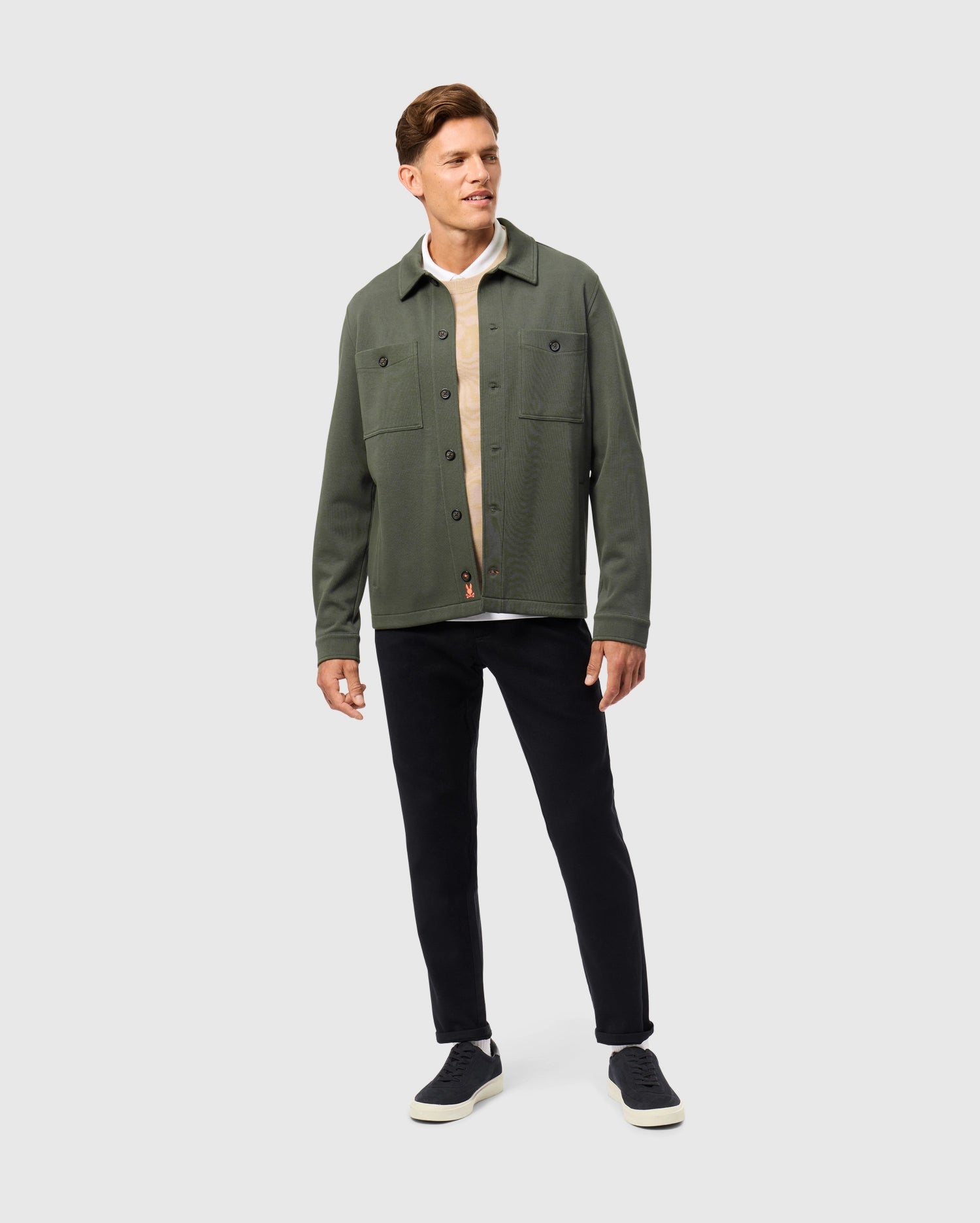 Green shirt jacket mens hotsell