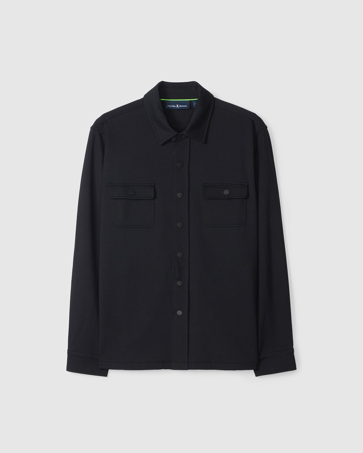 MENS BLACK HARRISON OVERSHIRT | PSYCHO BUNNY