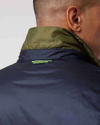 Louis Vuitton Padded Nylon Bomber Jacket Green Khaki. Size 36