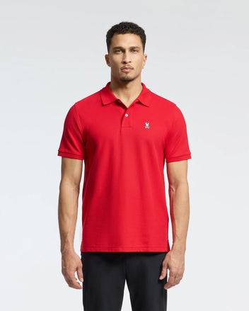 Psycho bunny men unisex polo short sleeve size 5 popular red bunny