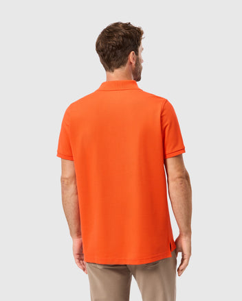 Psycho Bunny Classic Pique Polo Festive popular Orange Shirt B6K001N1PC-FSO Size 8/XXL