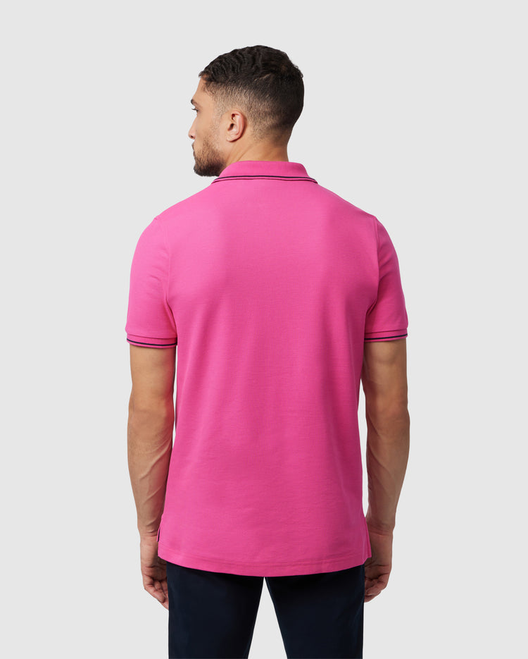 MENS PURPLE LENOX PIQUE POLO | PSYCHO BUNNY