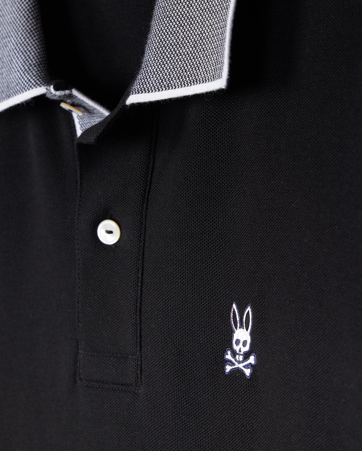 MENS BLACK SOUTHPORT PIQUE POLO | PSYCHO BUNNY