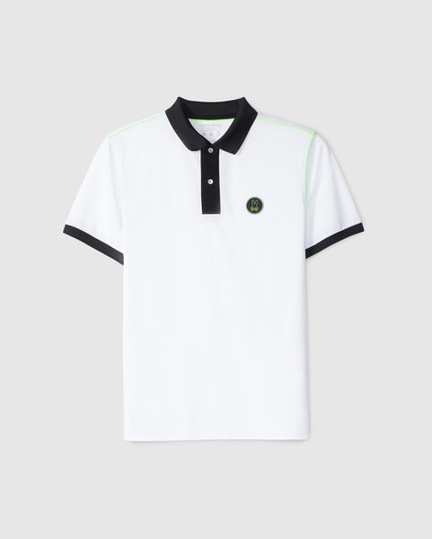 MENS WHITE WEBSTER SPORT POLO | PSYCHO BUNNY