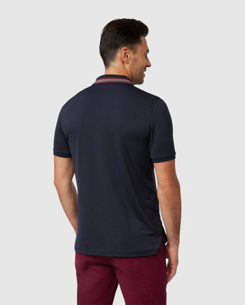 Buy Bench Mens Pritchard Five Pack Polos Charc Marl/White/Navy Marl/Burgundy  Marl/Grey Marl