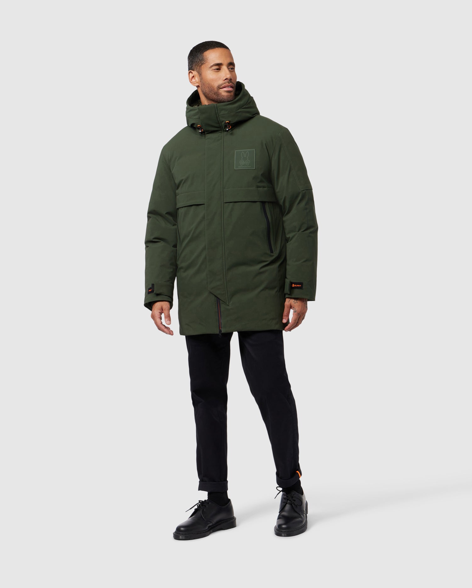 MENS BLACK ATWATER DOWN PARKA | PSYCHO BUNNY