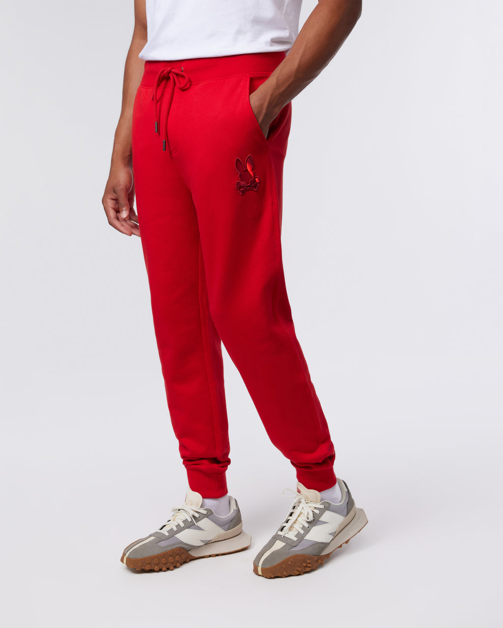 Apple Red Color Block Sweats with Zipper pockets – Futurepreneurs