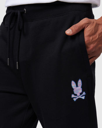 MENS BLACK SANTA CRUZ SWEATPANT PSYCHO BUNNY