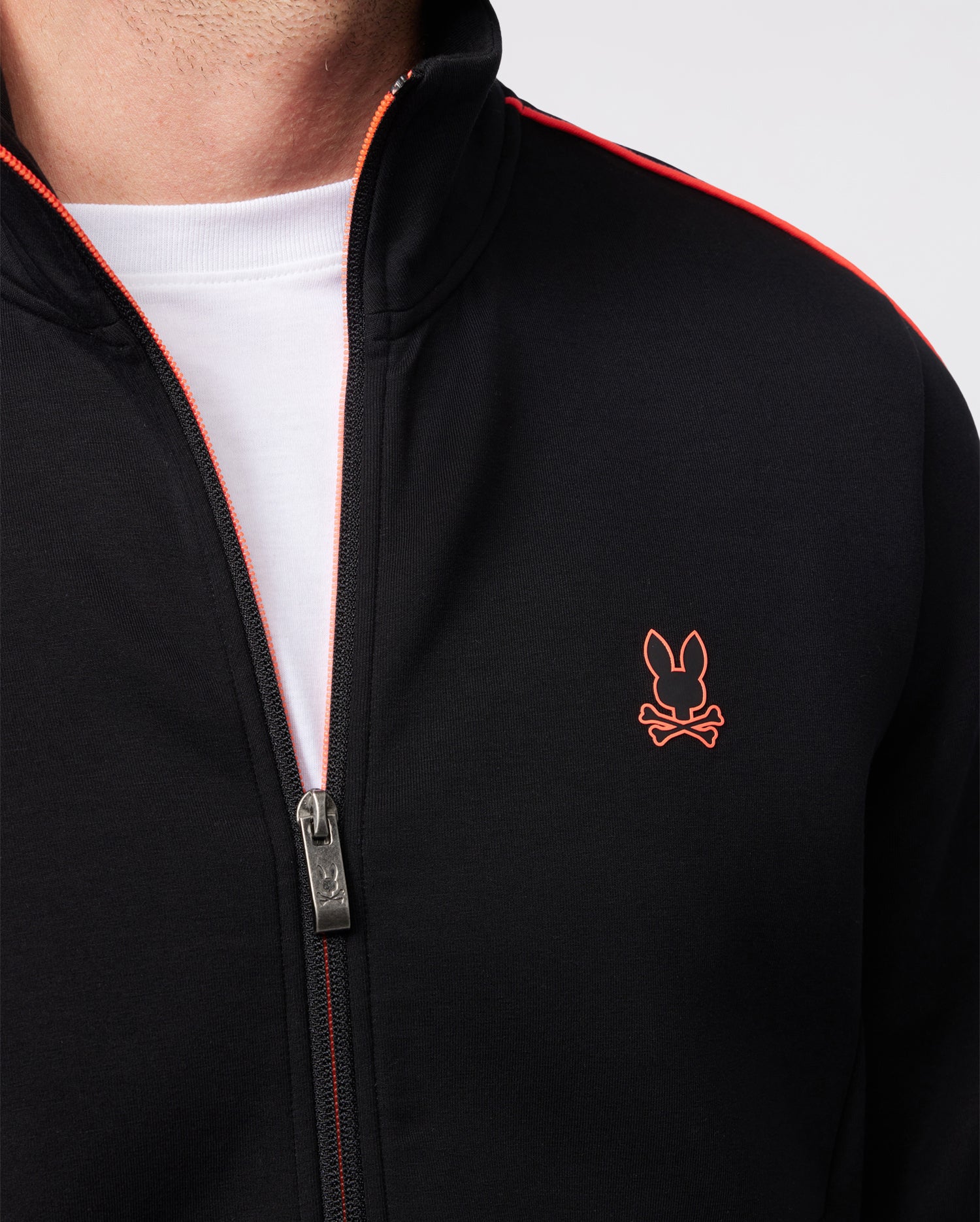 MENS BLACK OCEANSIDE TRACK JACKET PSYCHO BUNNY