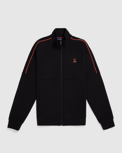 MENS BLACK OCEANSIDE TRACK JACKET | PSYCHO BUNNY