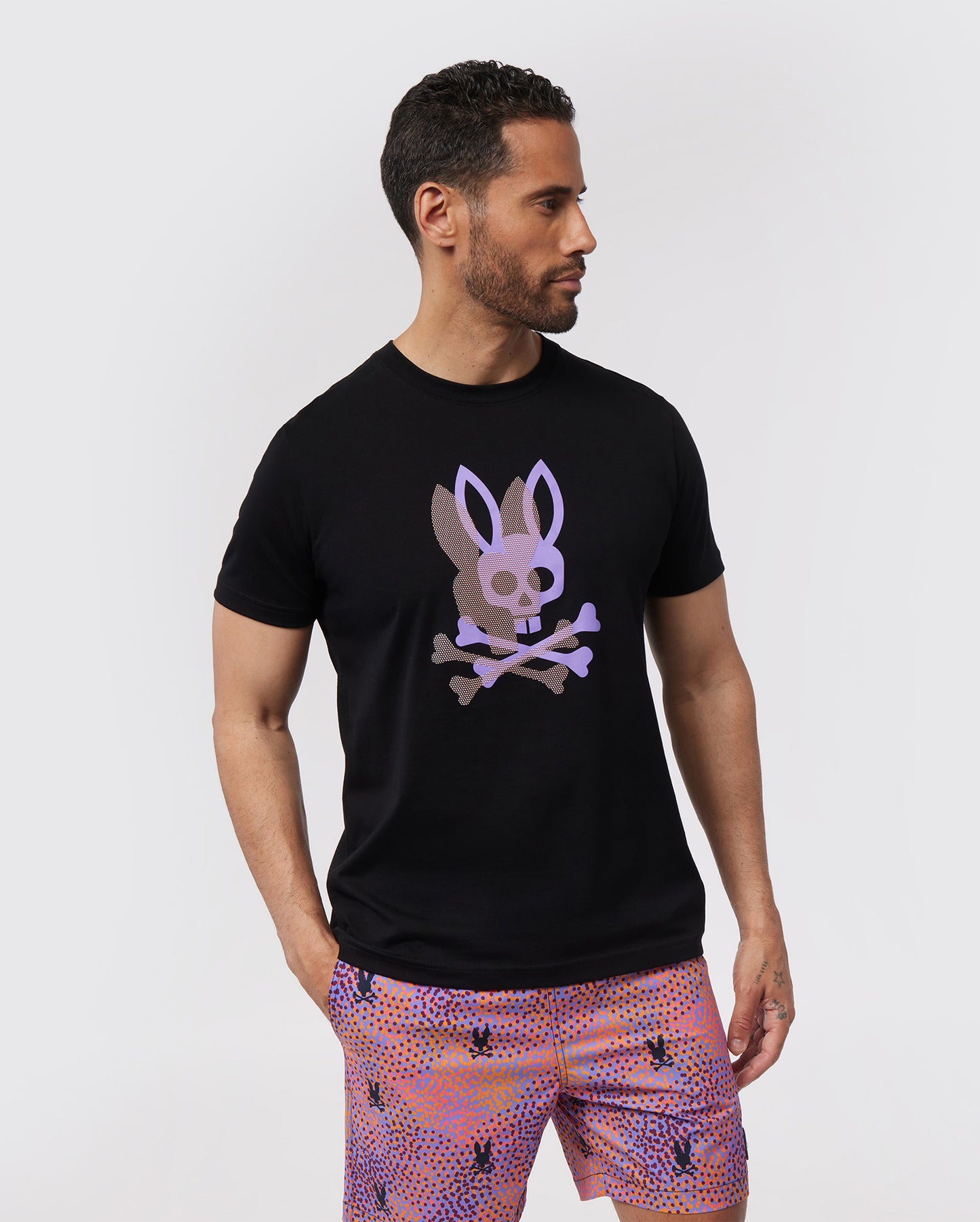 Psycho Bunny Mens Black Chicago HD Dotted Graphic T-Shirt_B6U412Z1PC-0 –  NorthBoys