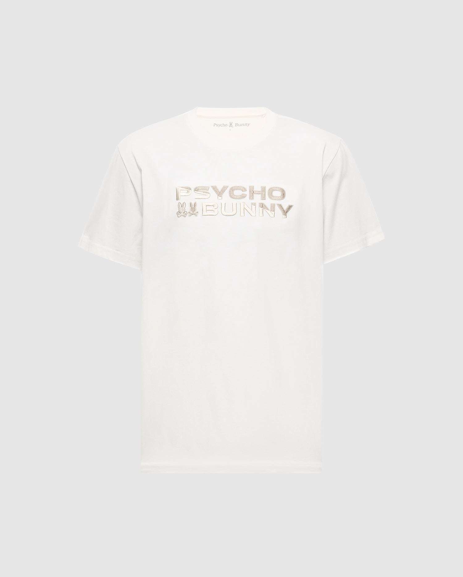 The Men's Berni Embroidered Wordmark Graphic Tee by Psycho Bunny features 