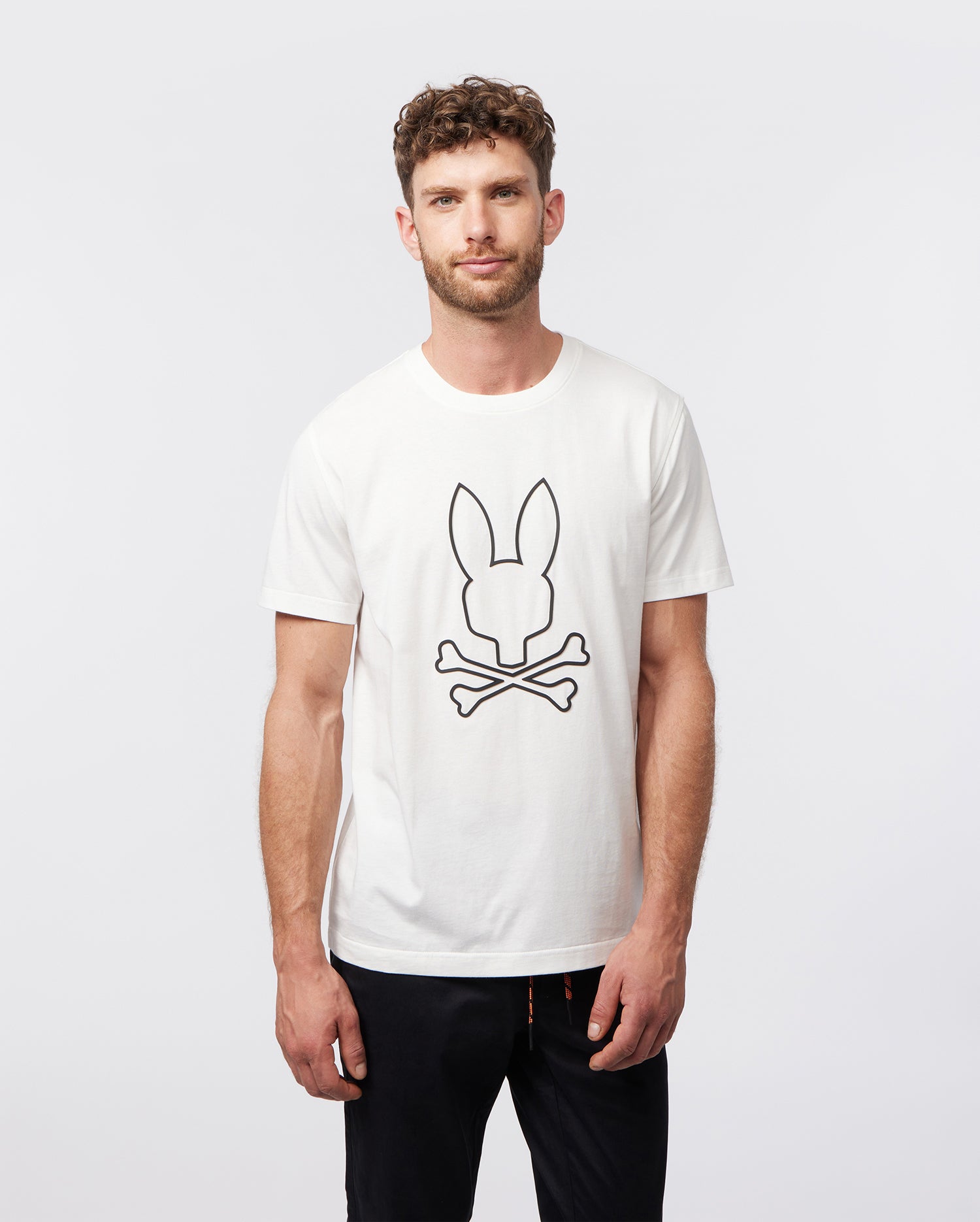2023 Summer Luxury Rabbit Cotton Men's T-shirt Short Sleeve Men Short  Sleeve Printed T Shirt Top Tshirt Clothing
