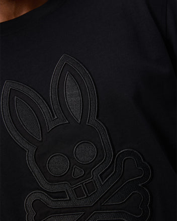 Bunny Skull Pattern outlet Print Men's Comfy T-shirt, Graphic Tee Men's Summer Clothes,