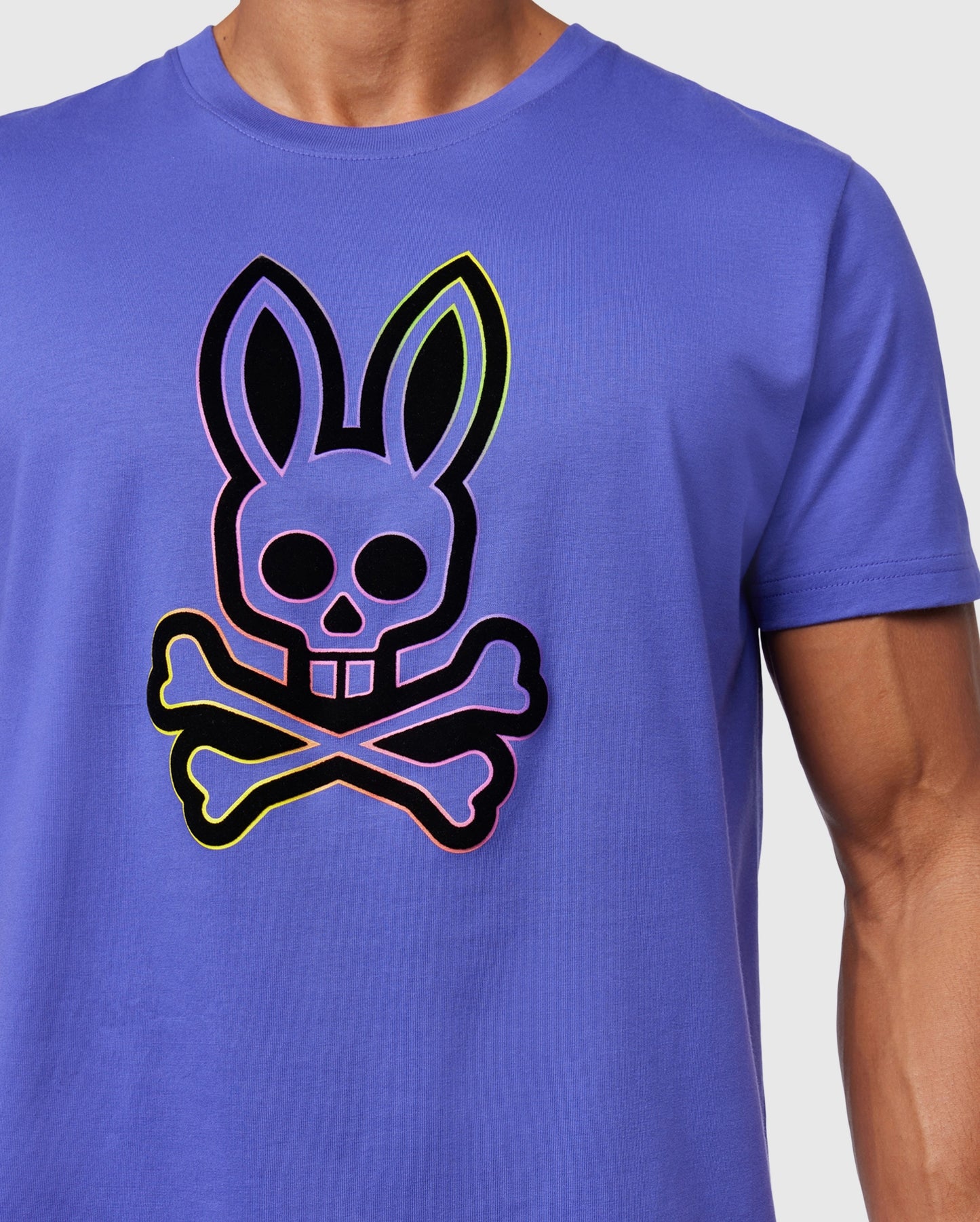 Psycho Bunny Shirt Men Guy Graphic (Cool Blue)