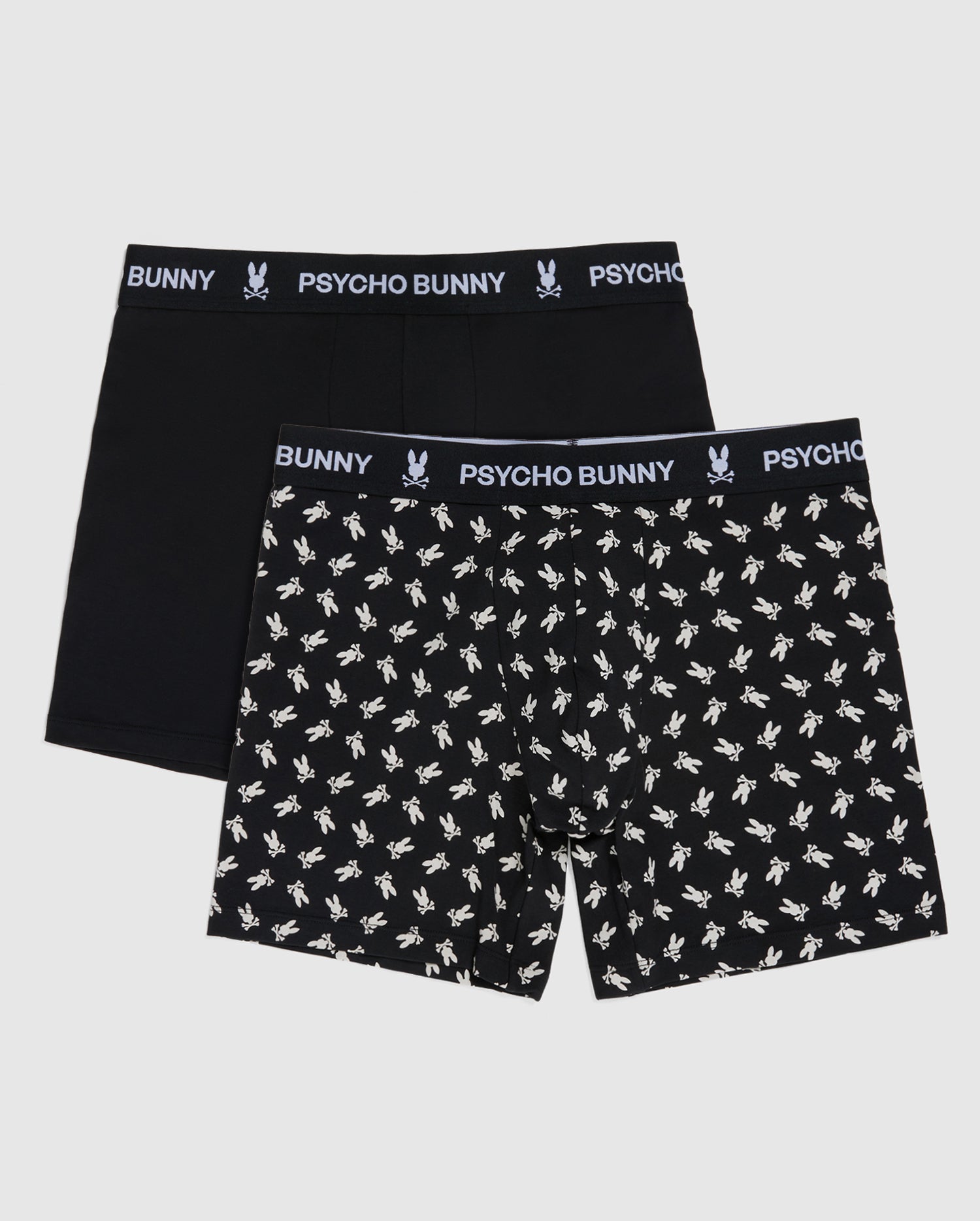 MENS NAVY SOLID KNIT 2 PACK BOXER BRIEF | PSYCHO BUNNY