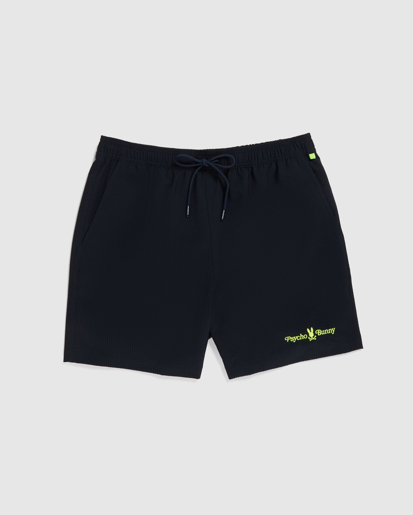 MONOGRAM SWIM TRUNKS COLOR BLOCK SEERSUCKER