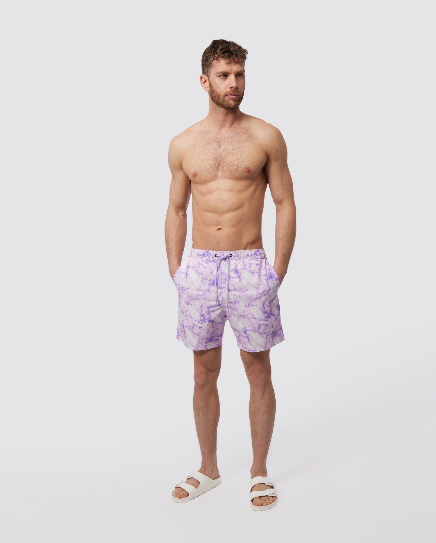 MENS PURPLE HEMPSTEAD SWIM TRUNK PSYCHO BUNNY