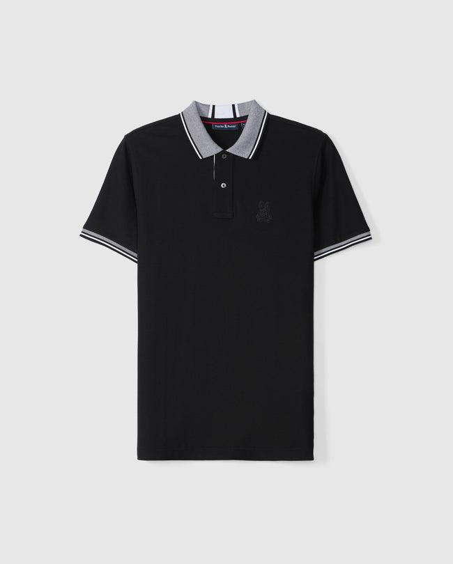 MENS BIG AND TALL CLASSIC BLACK POLO | PSYCHO BUNNY