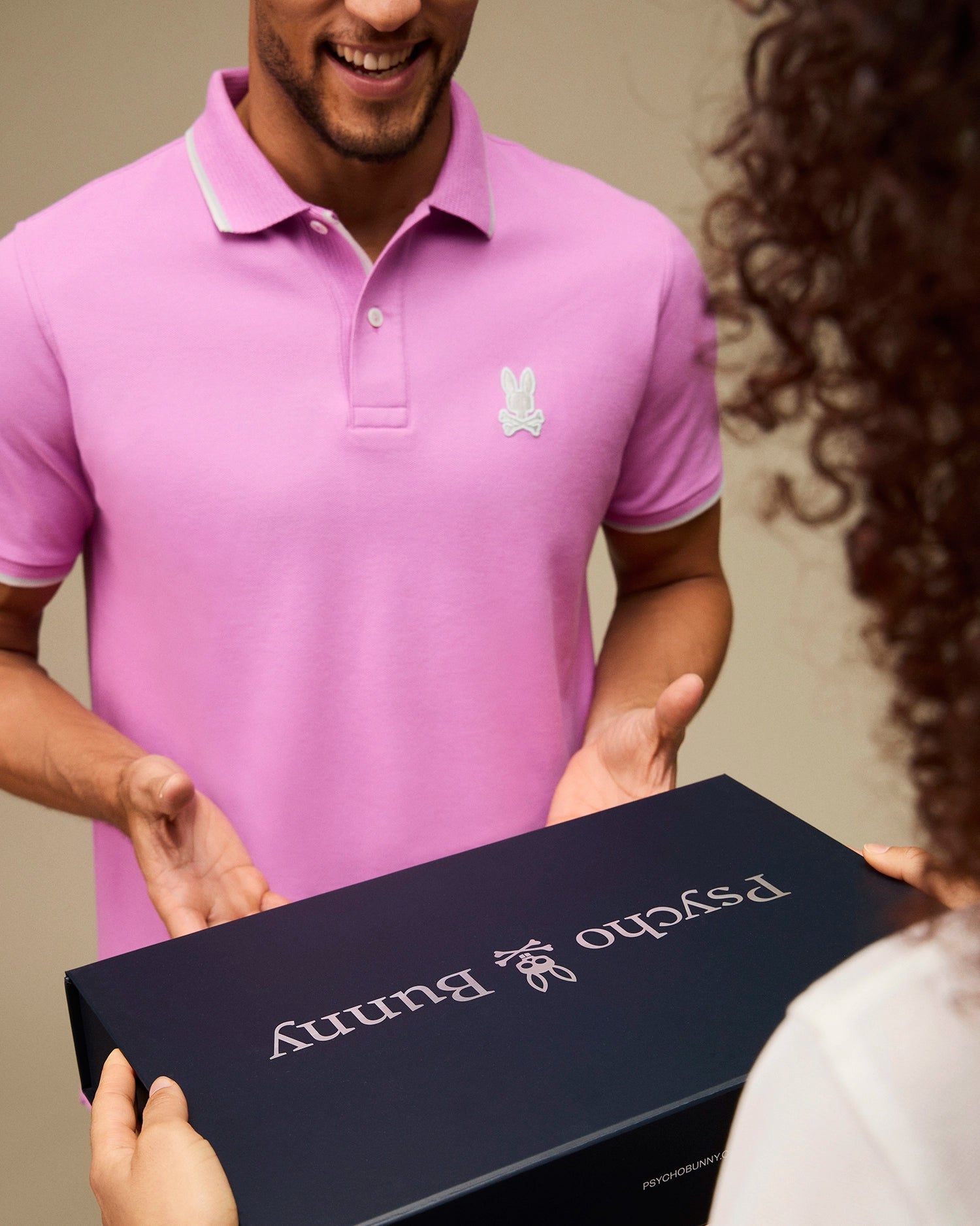 Psycho bunny pink polo sale