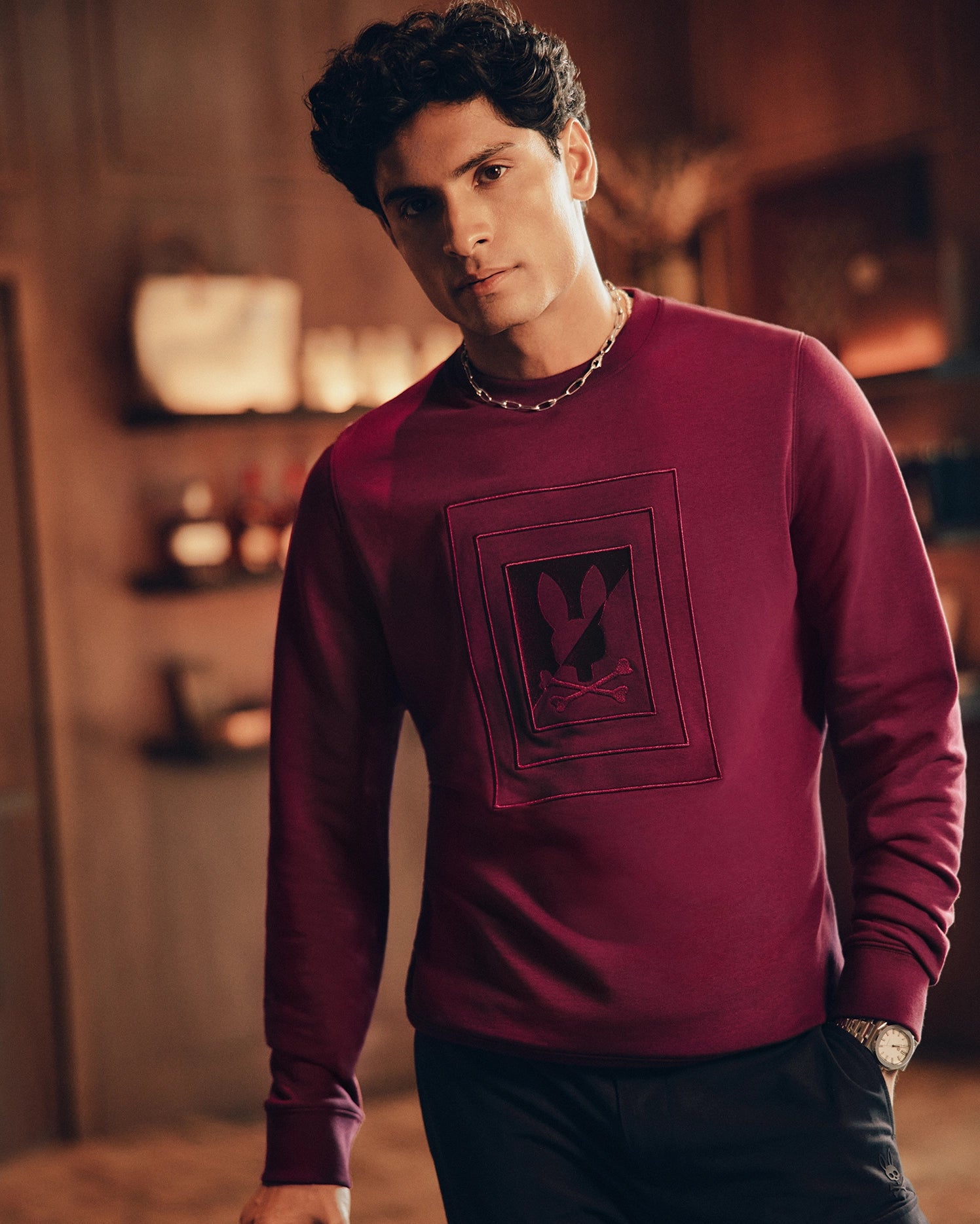 MENS OAK CITY CREW NECK - B6S274E200