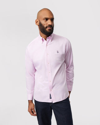 MENS CLASSIC OXFORD LONG SLEEVE SHIRT - B6C655X1PC