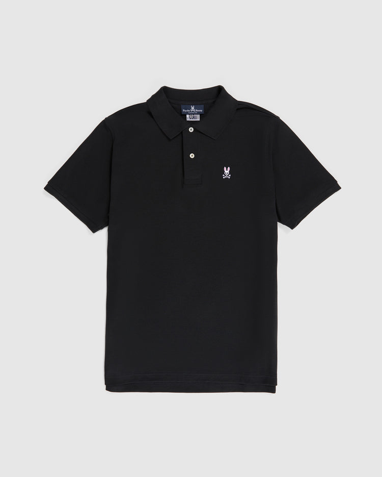 MENS BLACK CLASSIC POLO | PSYCHO BUNNY – Psycho Bunny