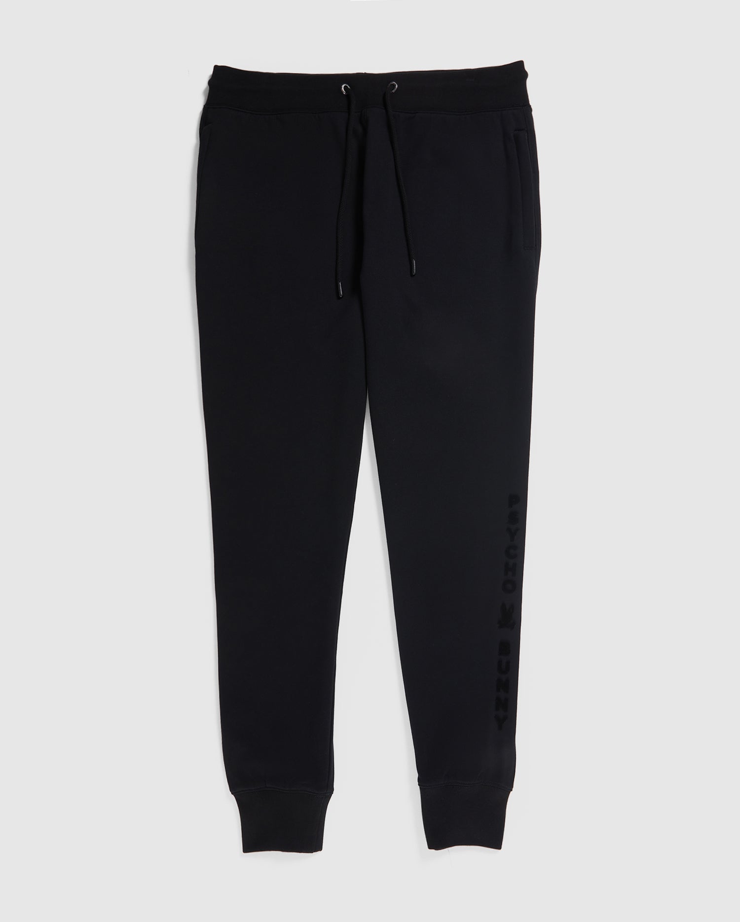 MENS ROYCE BLACK SWEATPANTS WITH ELASTIC ANKLE | PSYCHO BUNNY