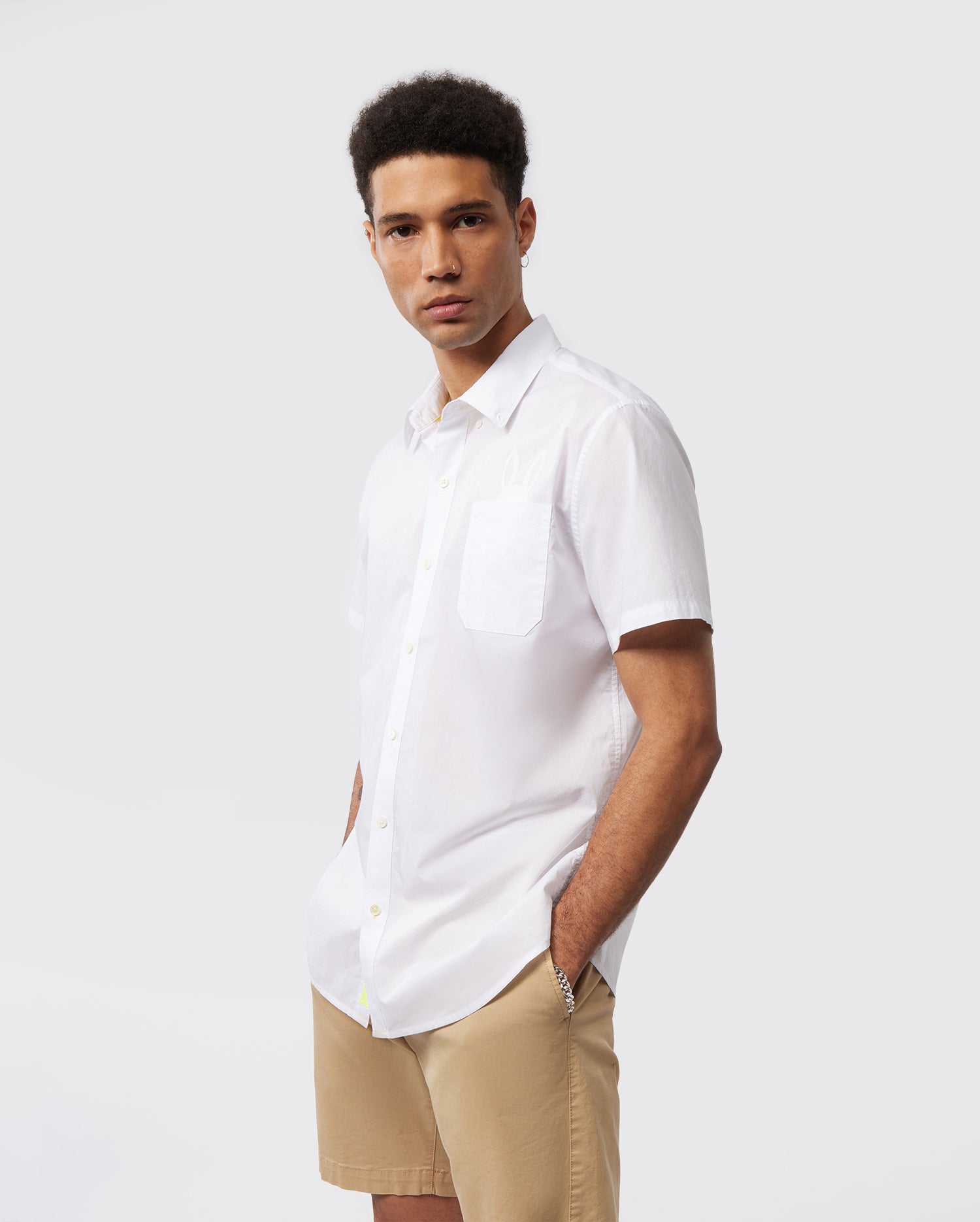 Shop Men's Short Sleeve Shirt in White | Comfortable and Stylish ...