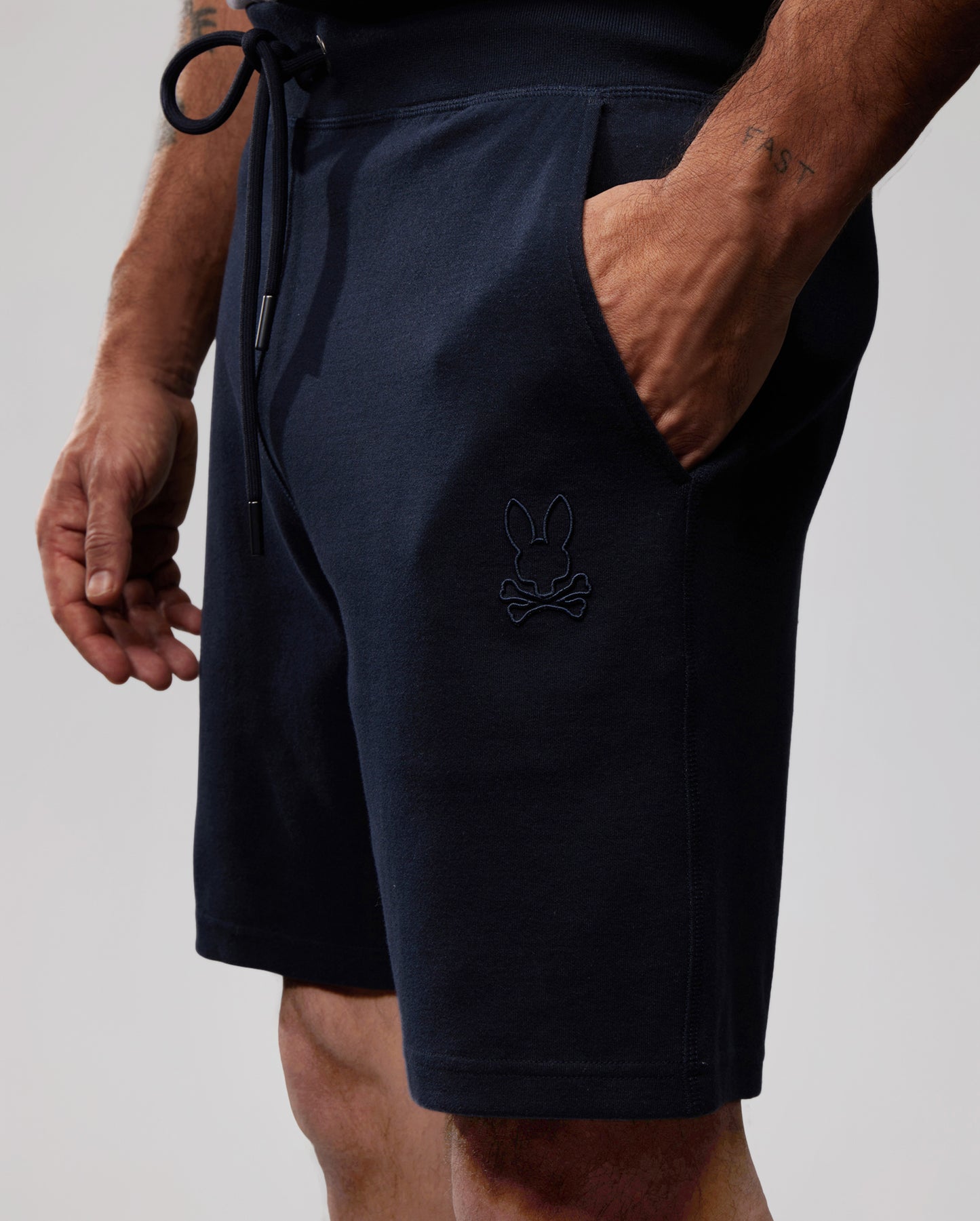 Psycho Bunny Sweat Shorts - Hindes - M / Seaport Blue / B6R416T1FT