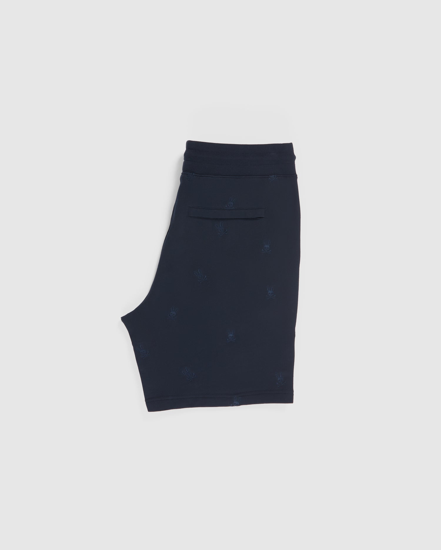 MENS NAVY WOAD EMBROIDERED SWEATSHORT | PSYCHO BUNNY