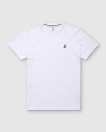 MENS CLASSIC WHITE CREW NECK TEE | PSYCHO BUNNY