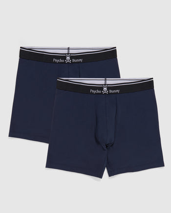 Navy Get Back to Bed Men's Cotton Boxer-Briefs - Flash You And